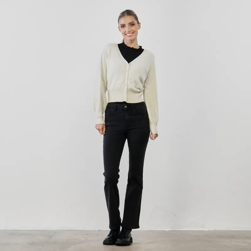 Pantaloni neri lunghi con tasche