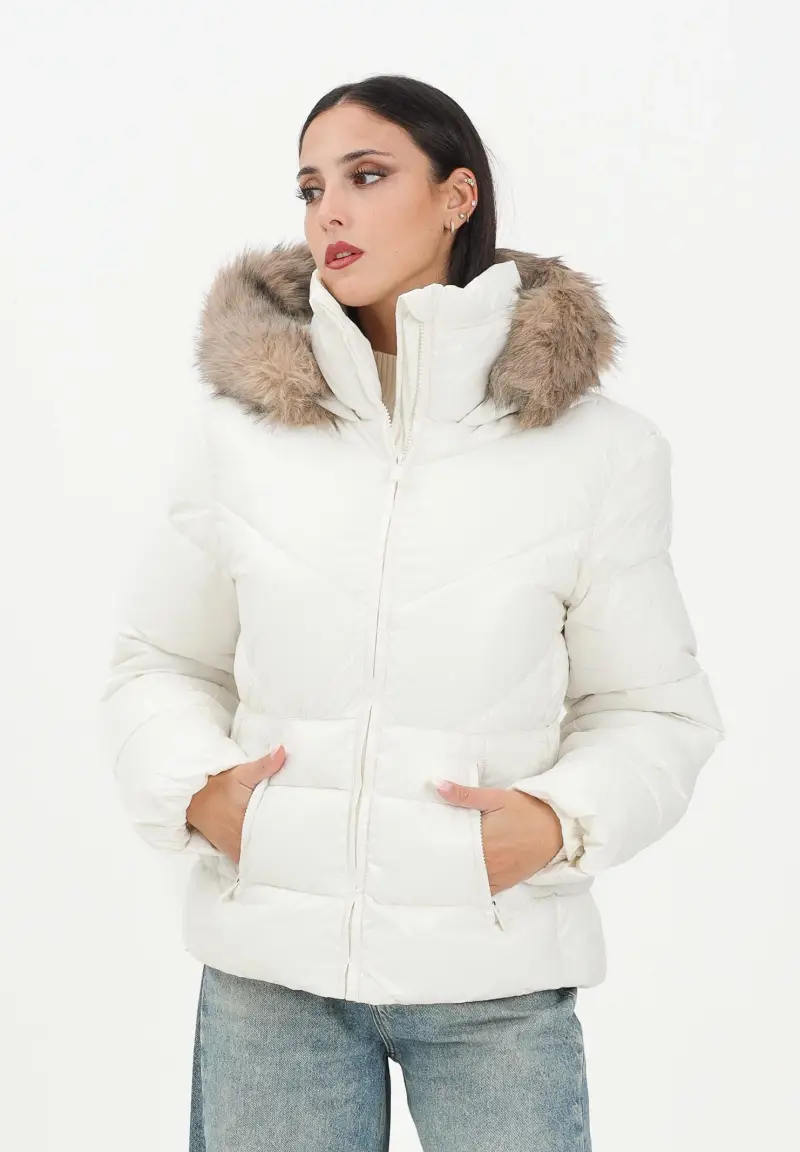 Piumino bianco da donna miniatura 2