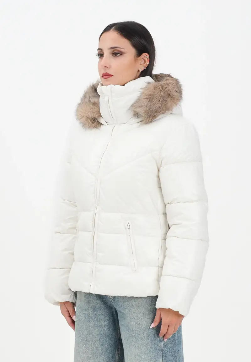 Piumino bianco da donna