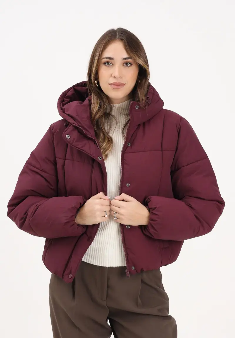 Piumino bordeaux da donna miniatura 2