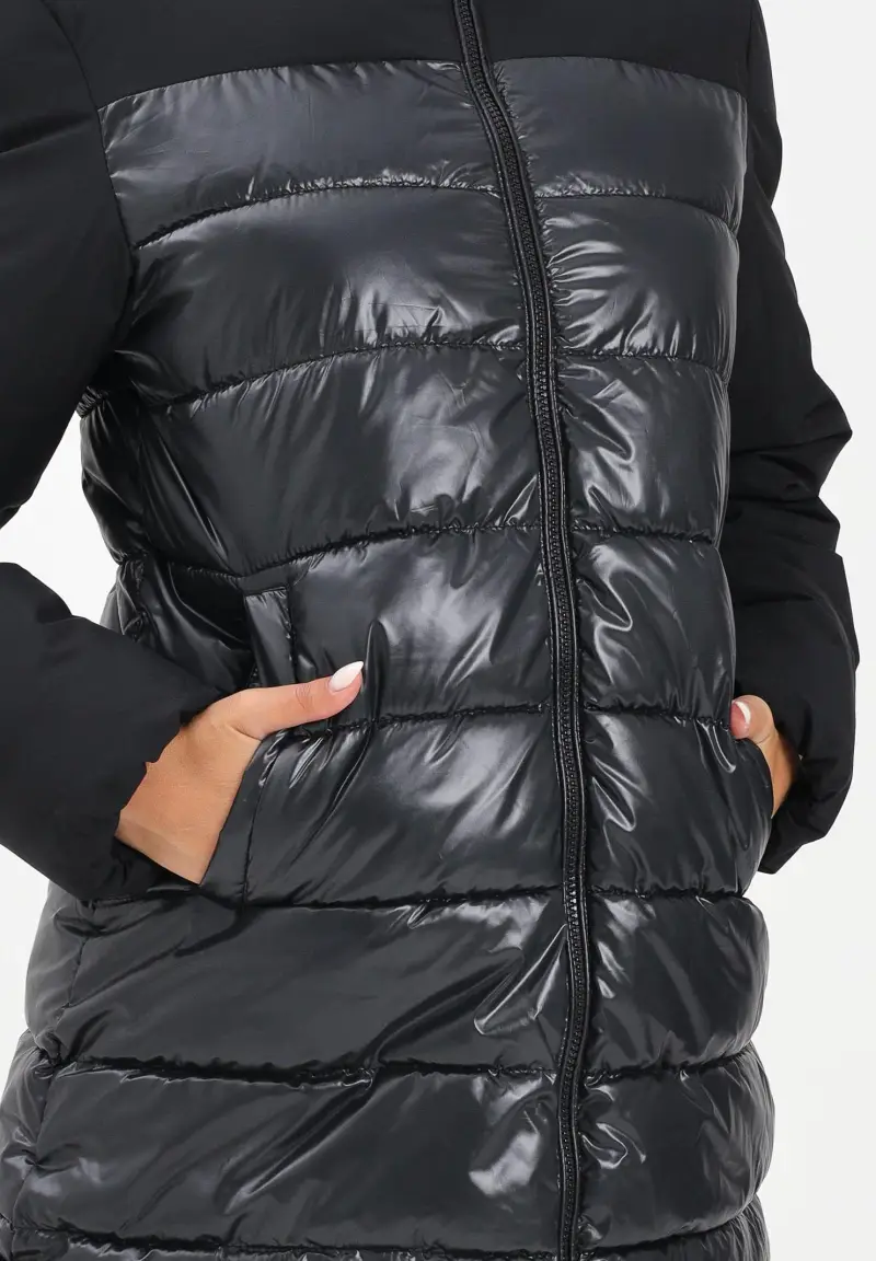 Piumino nero da donna miniatura 3