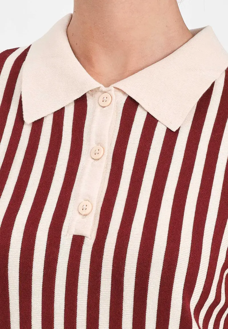 JDY Polo Donna Beige 1883484 miniatura 2