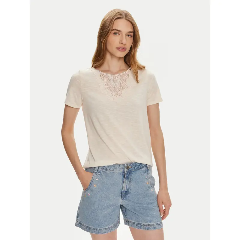 JDY T-shirt Beige 4206489