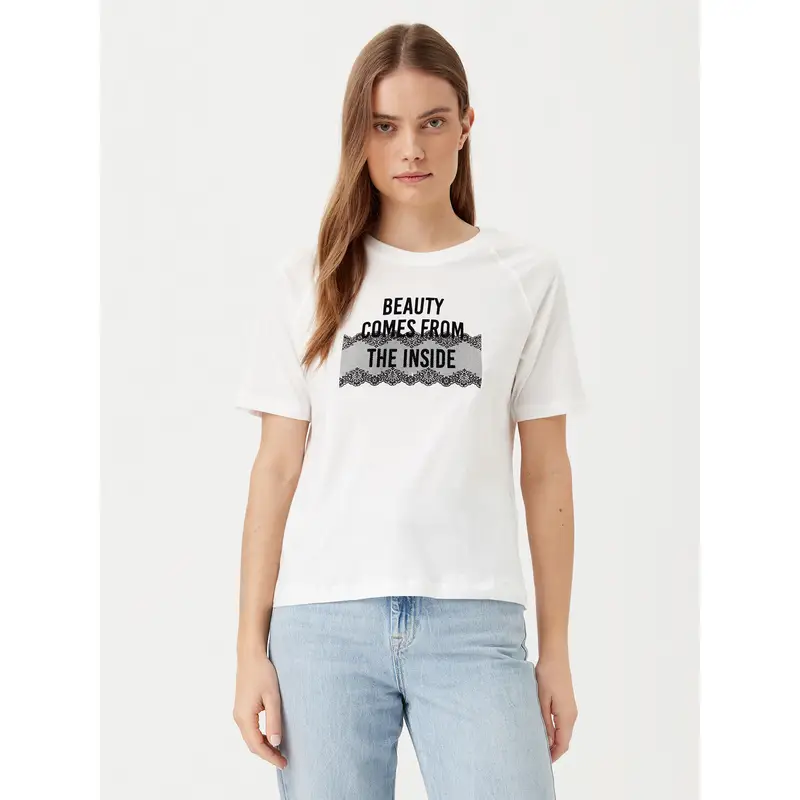 JDY T-shirt Bianco 3214678