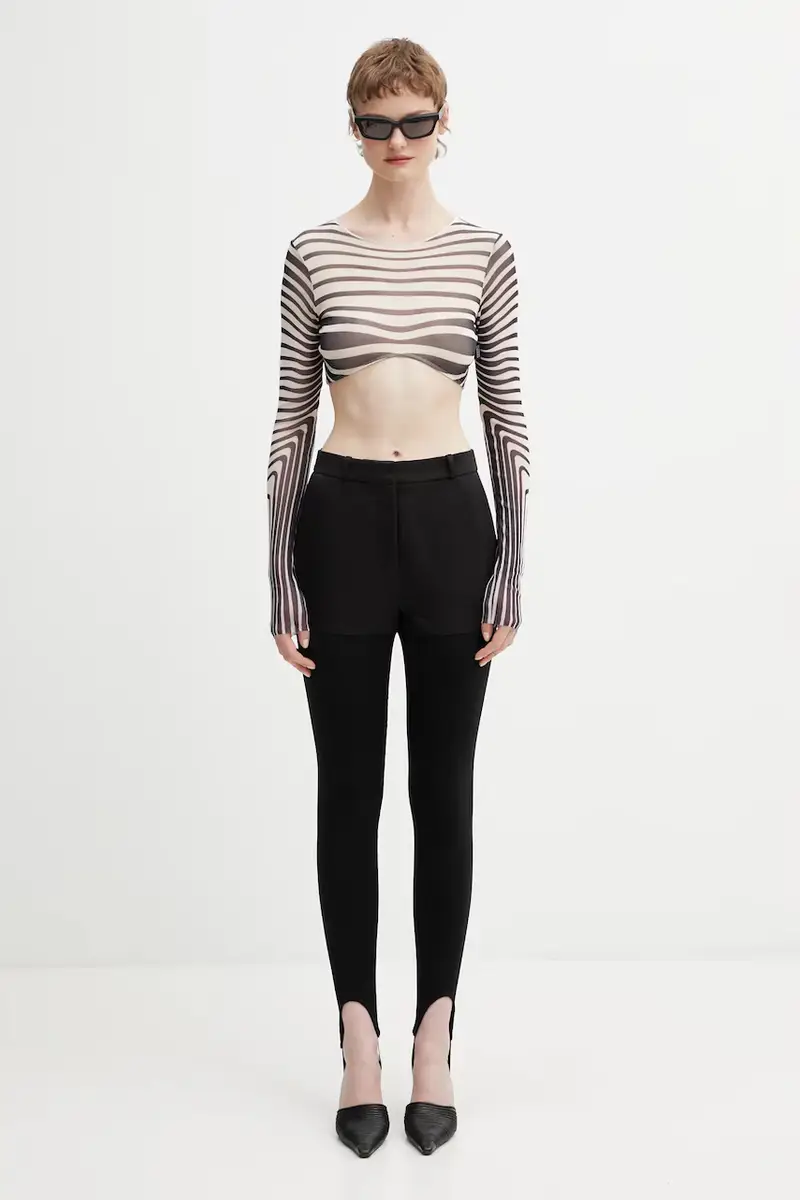 camicia a maniche lunghe Morphing Stripes colore beige 26/01-W-TO447-M019P miniatura 5