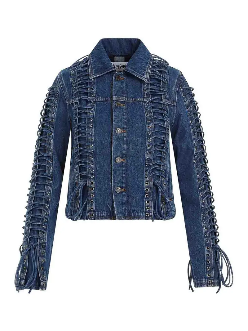 Giacca in denim in corsetto Multicolore