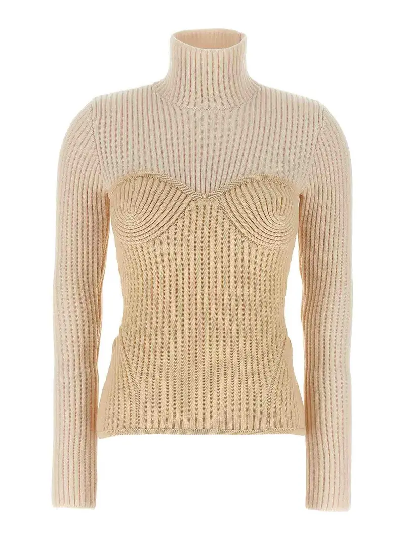 Maglione corsetto Bianco