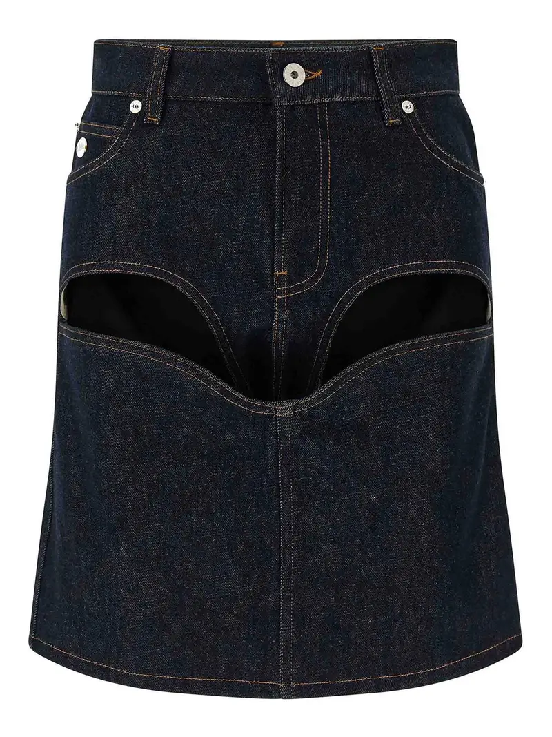 Minigonna in denim Blu