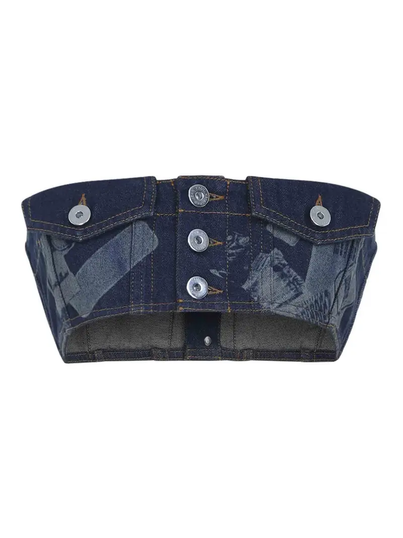 Reggiseno in denim Multicolore