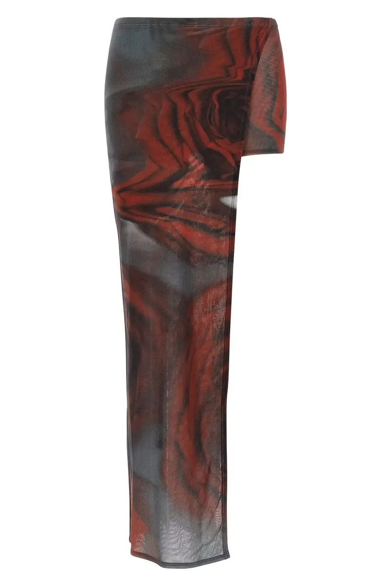 Skort 'The Red Blurry Roses' Multi