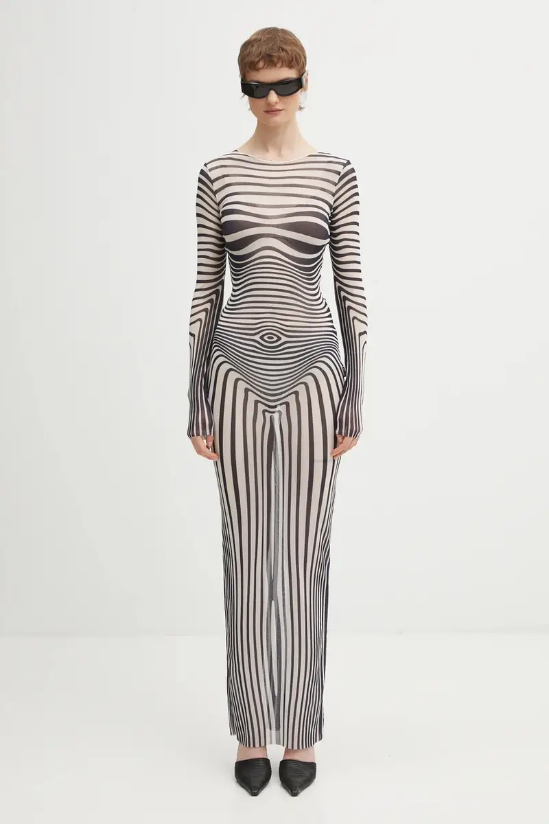 vestito Morphing Stripes Blu navy miniatura 5