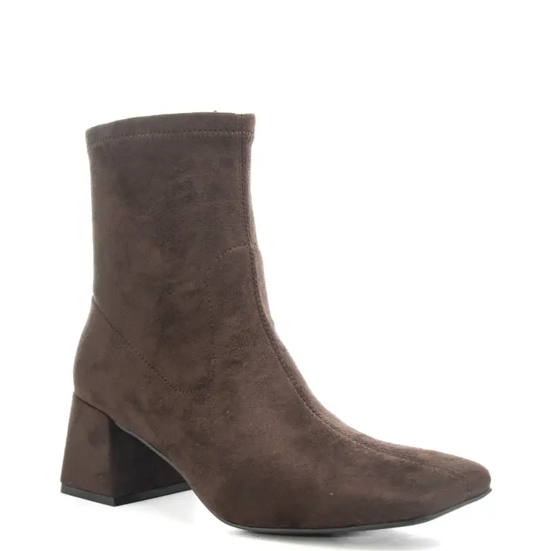 stivaletti da donna in camoscio testa di moro miniatura 2