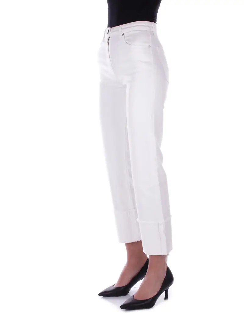 SEMICOUTURE Jeans Donna Bianco 2083054 miniatura 2