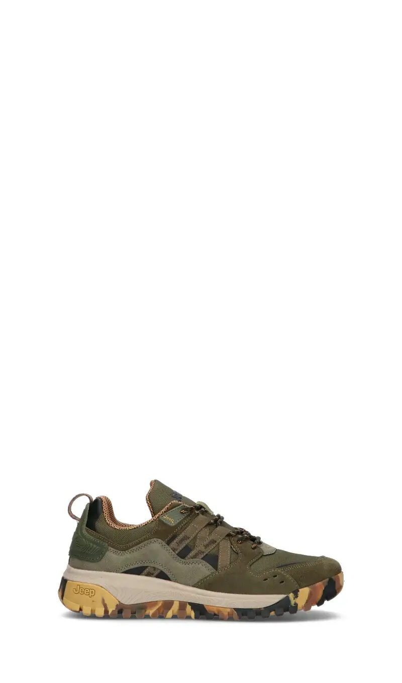 Sneaker uomo militare in suede Vario