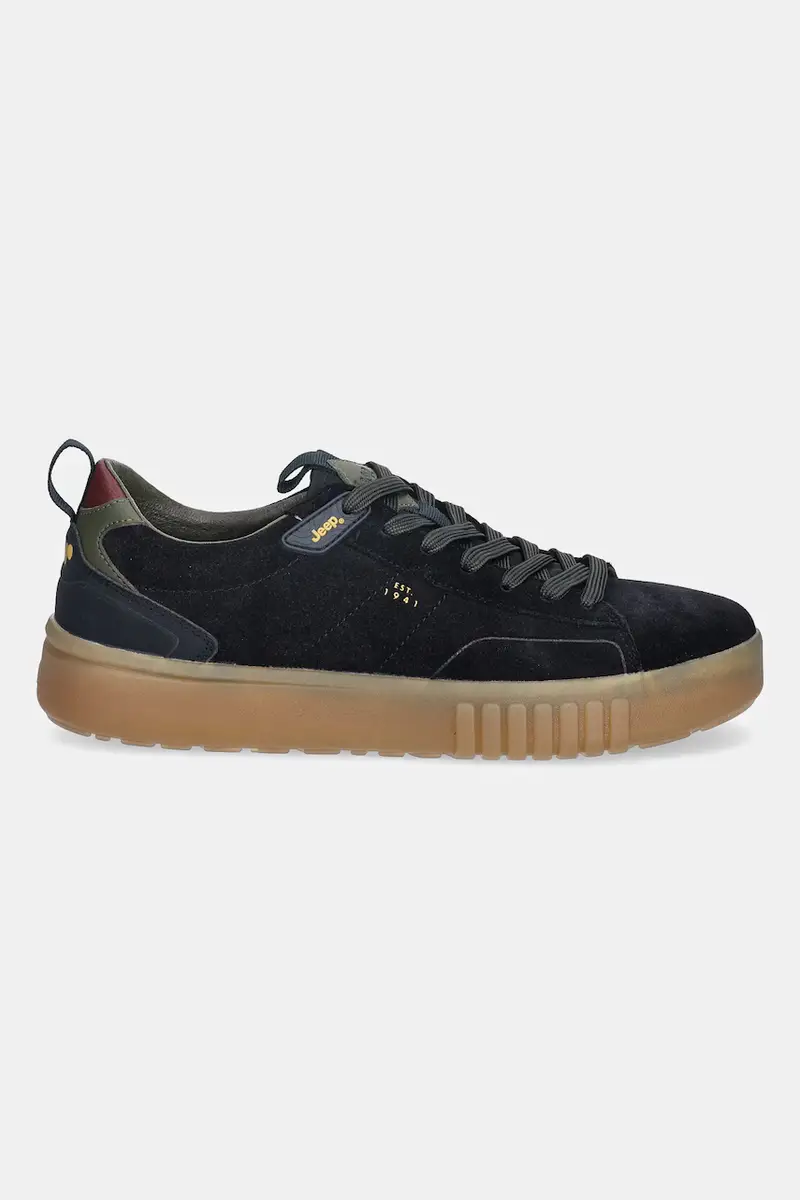 sneakers in camoscio ROCKS SUEDE uomo colore blu navy JM52090A miniatura 2
