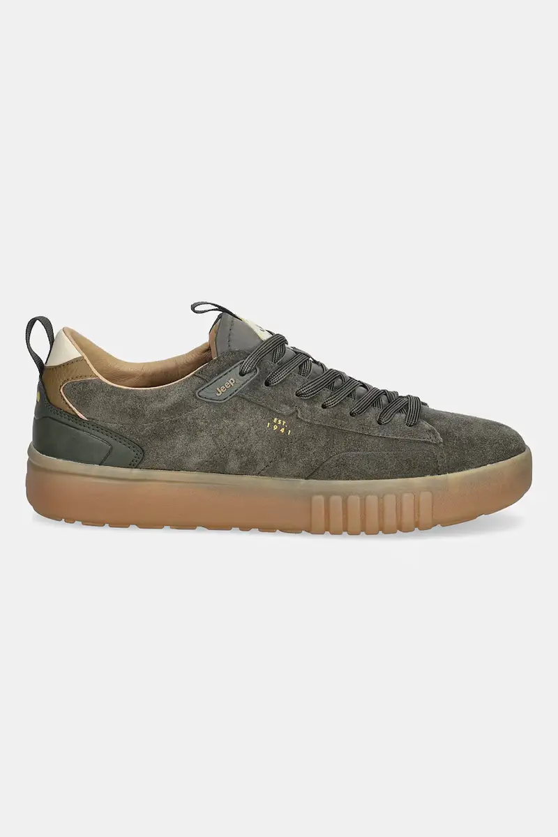 sneakers in camoscio ROCKS SUEDE uomo colore verde JM52090A miniatura 2