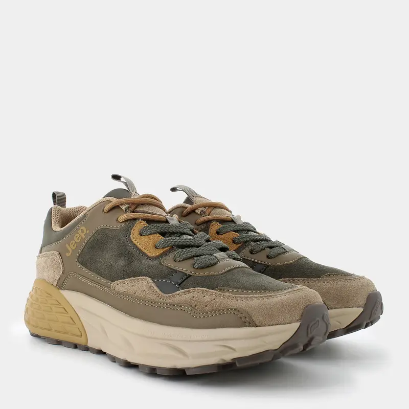 Sneakers Jeep da Uomo, verde miniatura 2