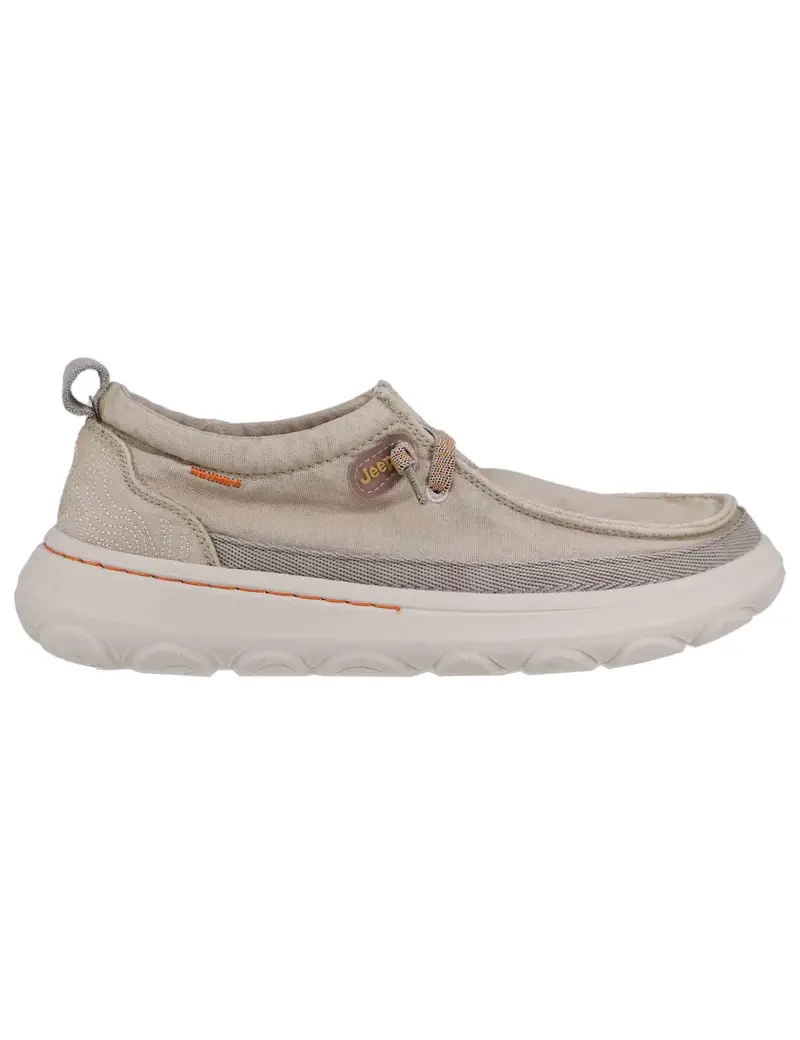 Jeep Stringate uomo Kauai wallabee in tessuto beige Uomo JM51041A 025