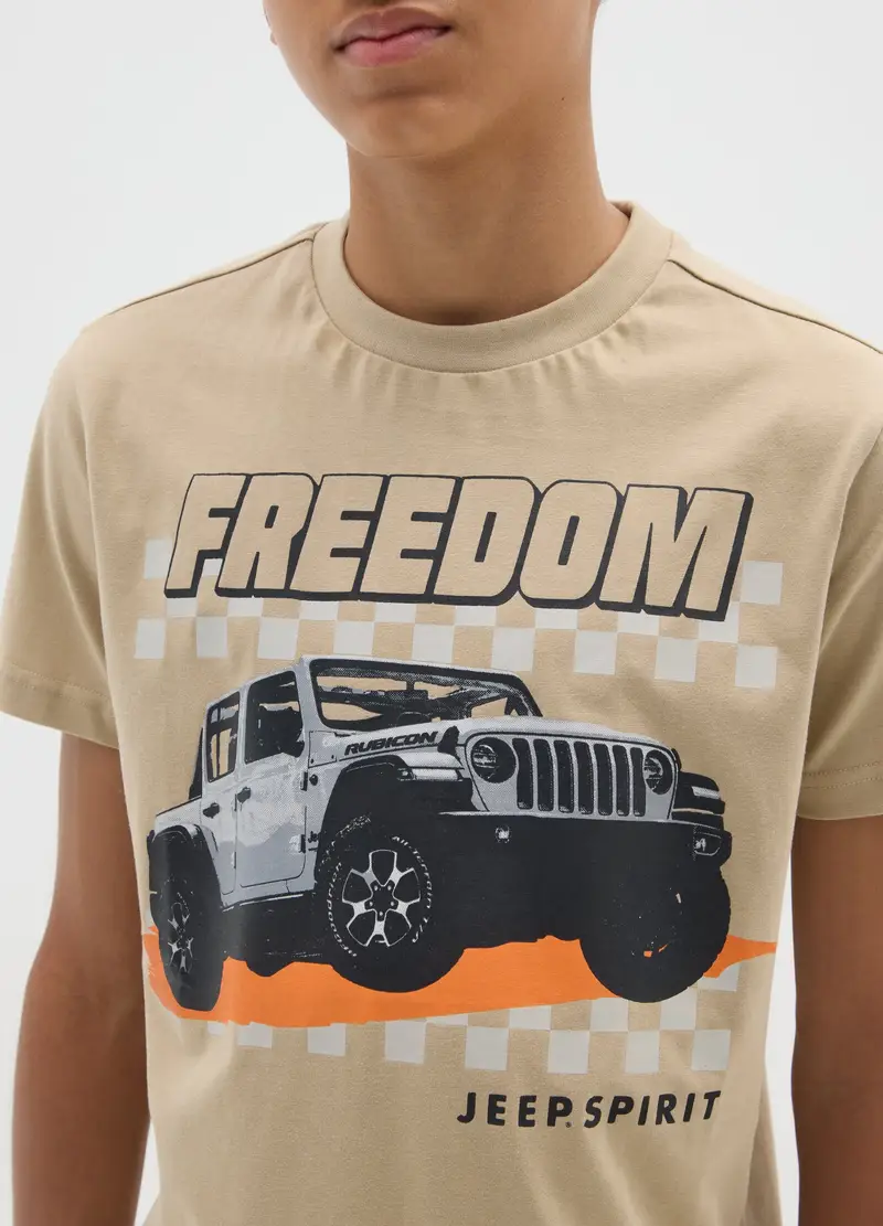 Jeep T-shirt Bambino Beige 4153092 miniatura 3