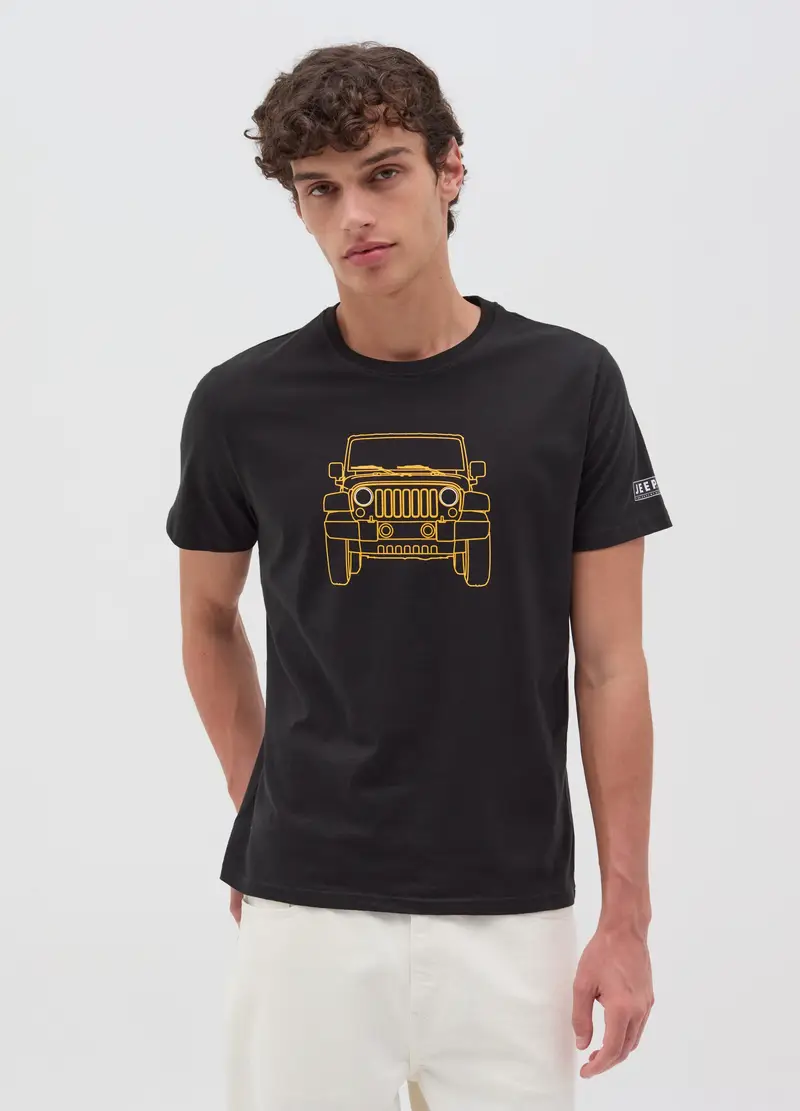 Jeep T-shirt Uomo Nero 4306729 miniatura 2