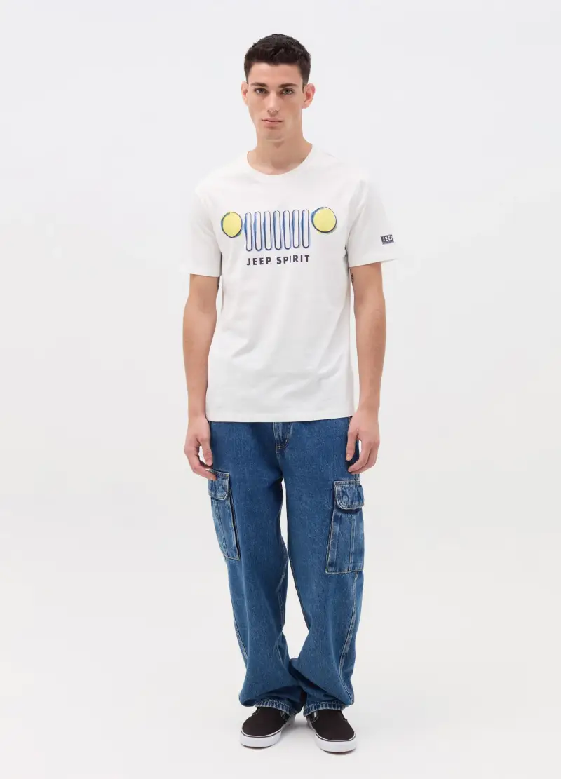 Jeep T-shirt Uomo Bianco 3922729
