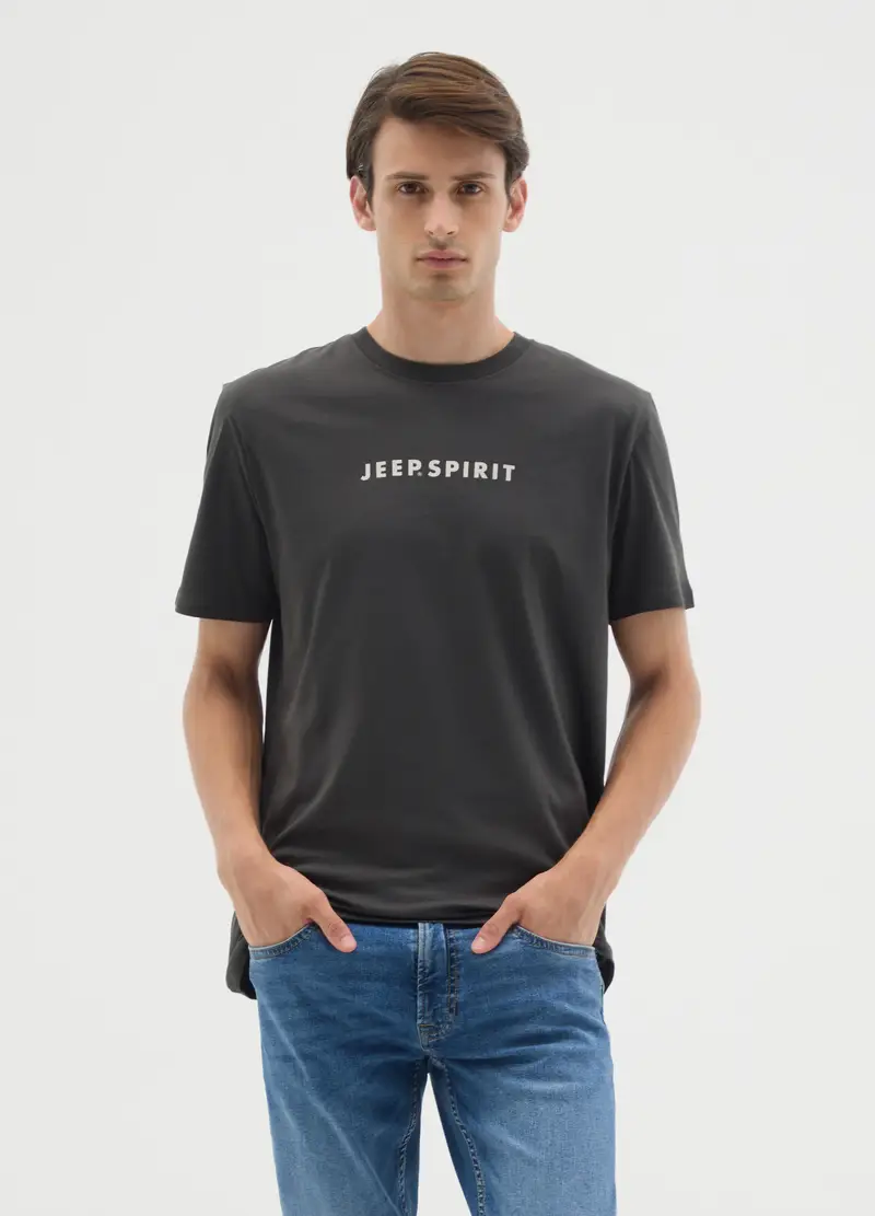 Jeep T-shirt Uomo Nero 4103317 miniatura 2