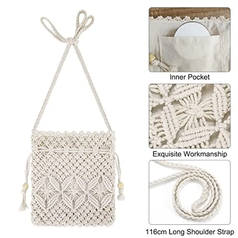 Jeesblsy Borsa a tracolla Beige 758278 miniatura 4