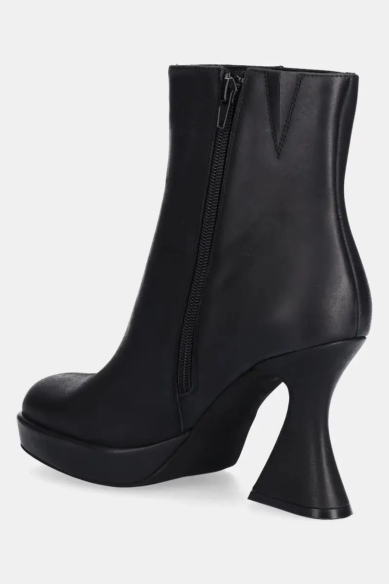 stivaletti alla caviglia in pelle HUMANITY donna colore nero U92-B01 miniatura 3