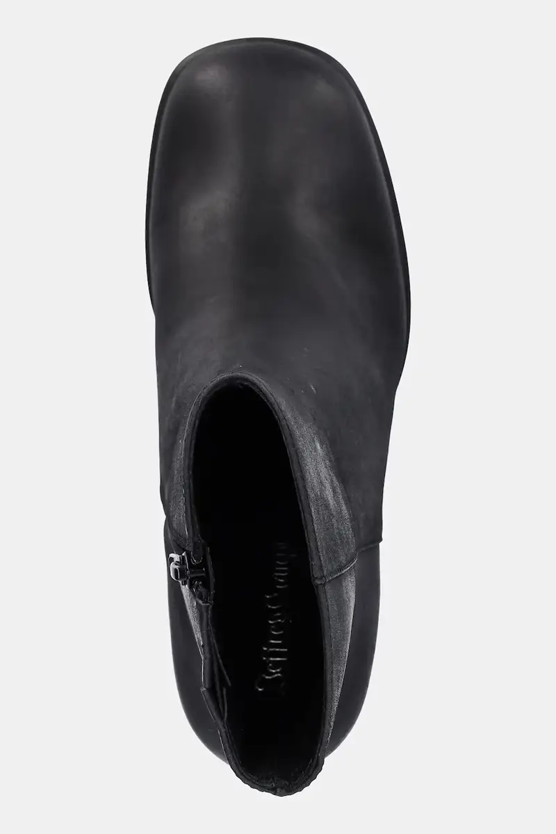 stivaletti alla caviglia in pelle HUMANITY donna colore nero U92-B01 miniatura 4