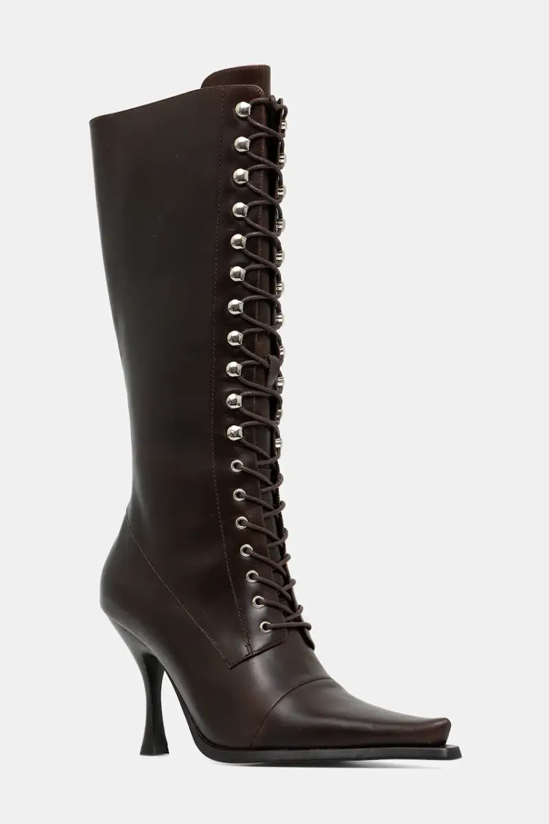 stivali in pelle LANI-2 donna colore marrone JCD-218-6-01