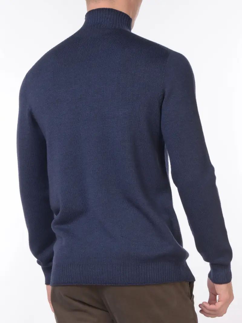 maglia da uomo Jeordies a lupetto tinta unita Blu miniatura 2