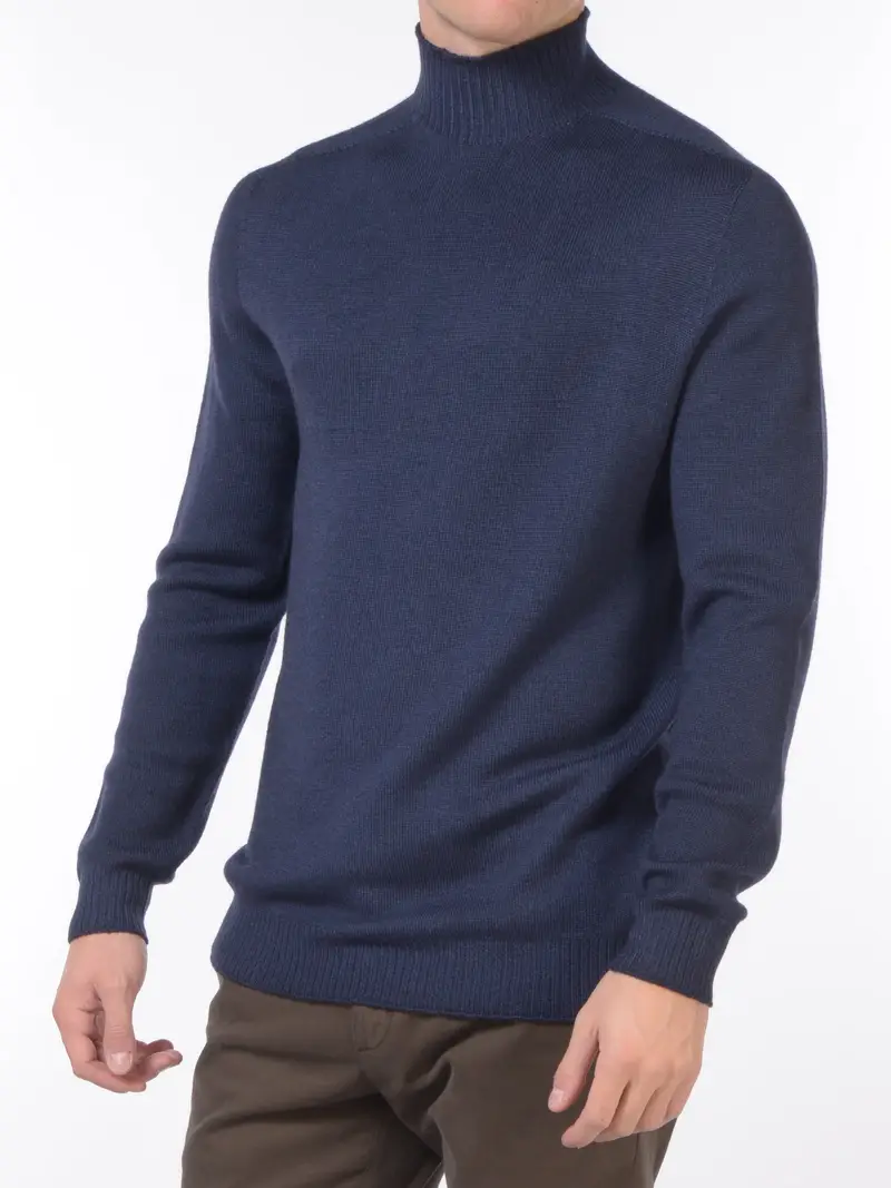 maglia da uomo Jeordies a lupetto tinta unita Blu