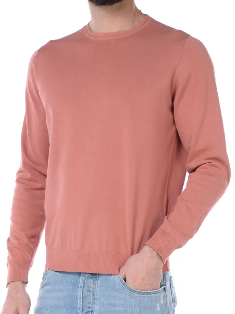 maglia da uomo Jeordies girocollo manica lunga Rosa