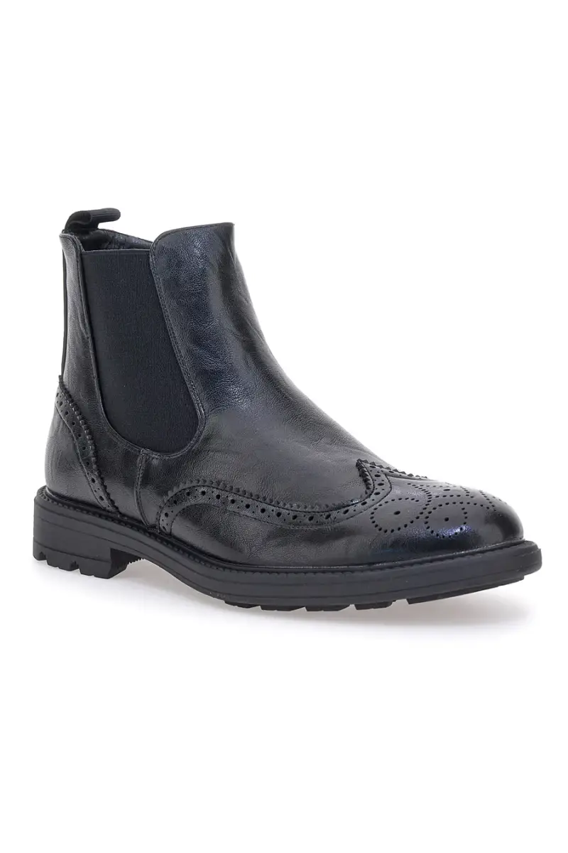 Beatles neri in pelle con lavorazione brogue Jerpoint 9Y1736 [NERO] miniatura 2