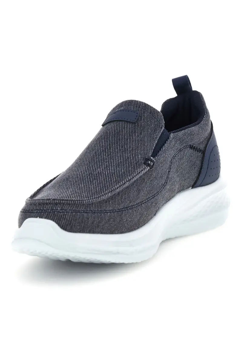 Mocassini blu in tessuto leggero Jerpoint PK6130C [NAVY] miniatura 4