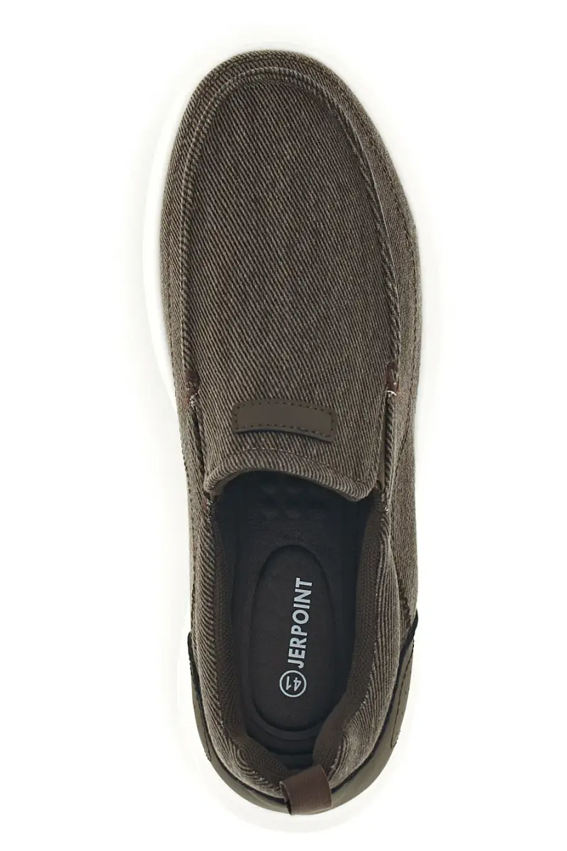 Mocassini marroni in tessuto leggero Jerpoint PK6130A [MARRONE] miniatura 3