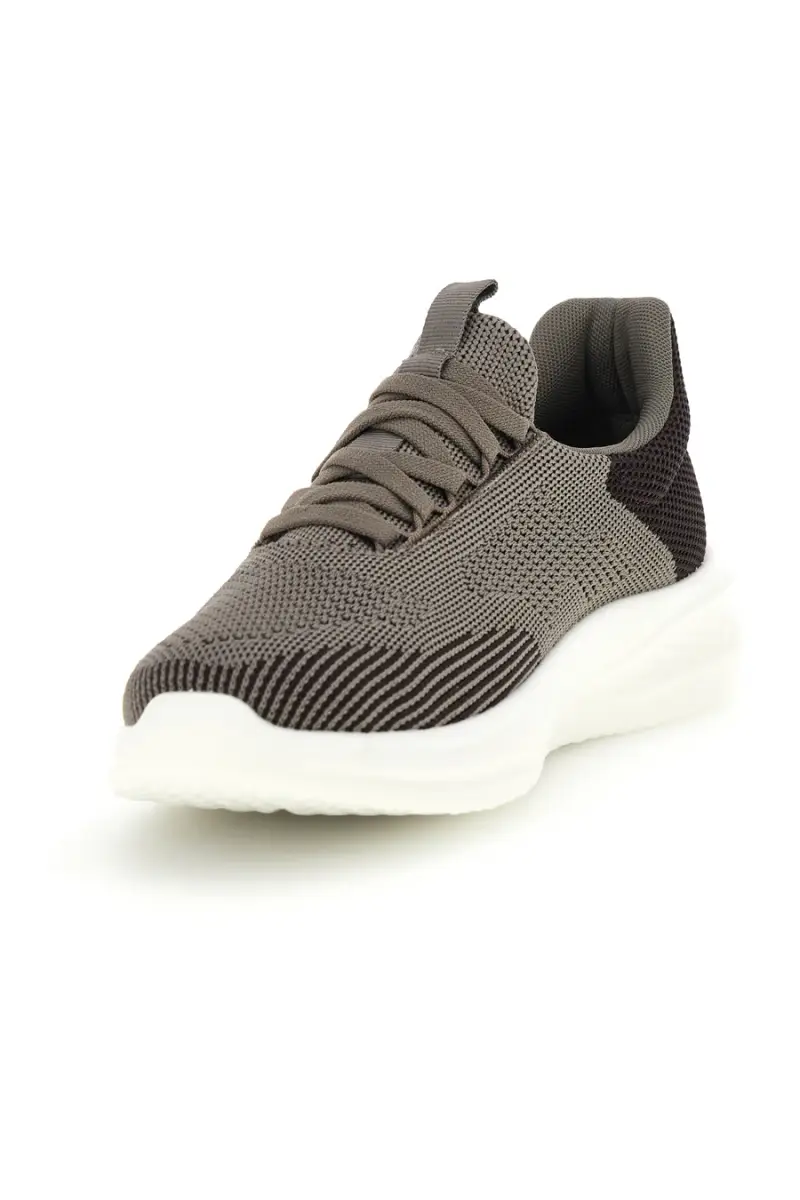 Scarpe slip on marroni in tessuto traspirante con lacci elastici Jerpoint PK6230A [MARRONE] miniatura 4