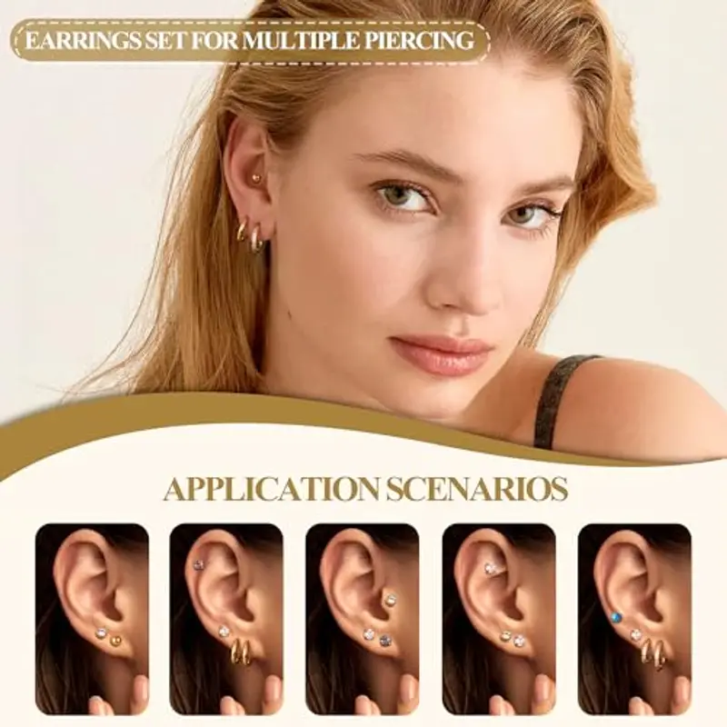 JeweBella Orecchini Uomo Turchese 1604299 miniatura 3