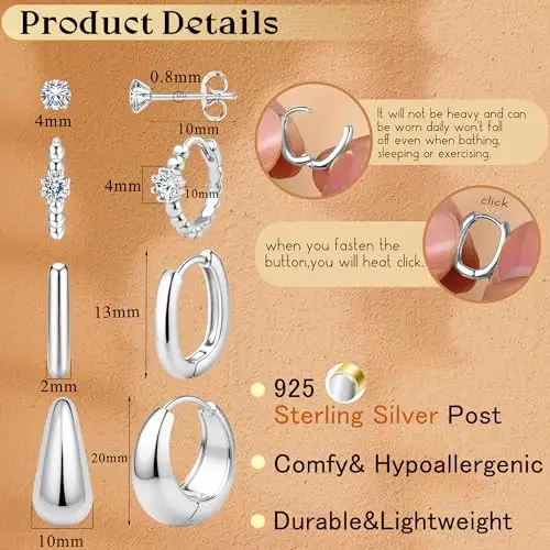 JeweBella Orecchini Donna Argento 3364568 miniatura 2