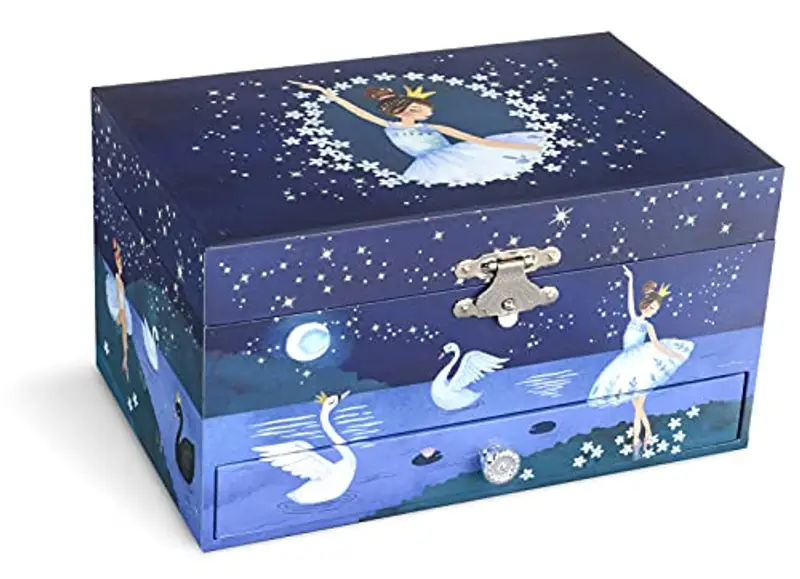 Jewelkeeper - Carillon portagioielli con Ballerina e set di gioielli per bambine - 3 regali a tema ballerina per ragazze miniatura 2