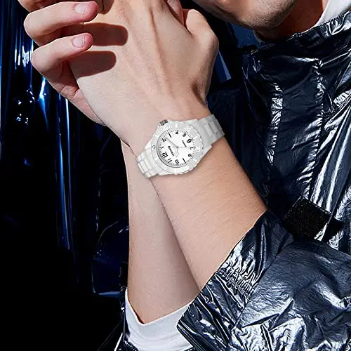 JewelryWe - Orologi da polso da Ragazze Donna, in Silicone Colorati, Analogico, al Quarzo, Regalo per Donna Ragazze miniatura 2