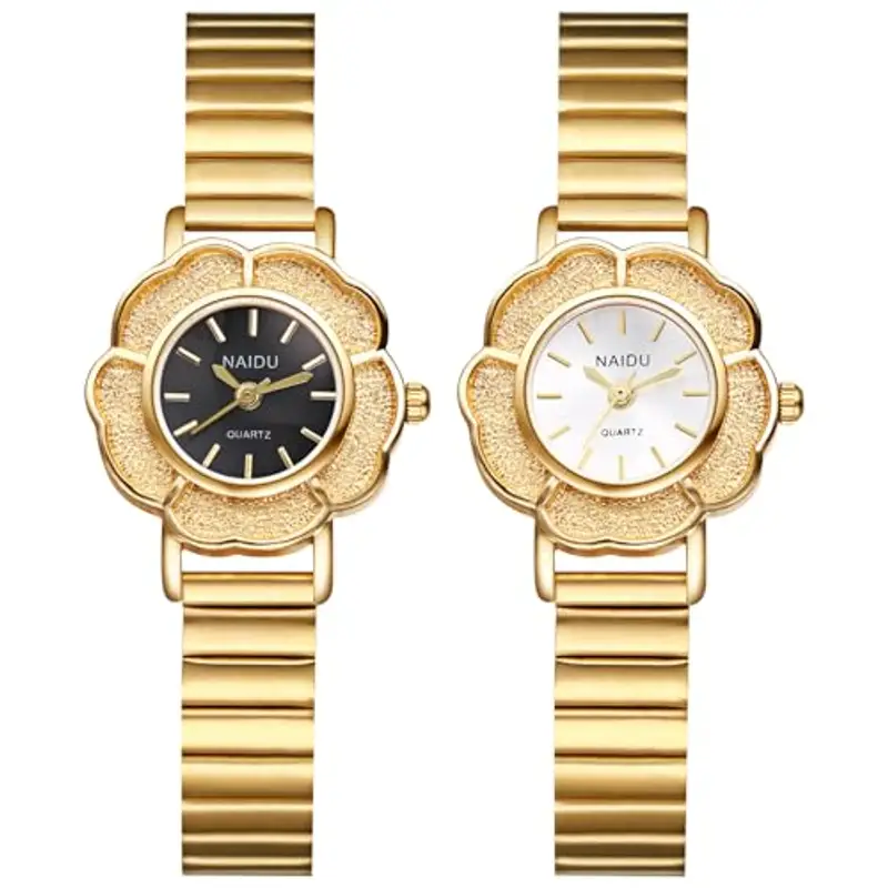 JewelryWe Orologio da donna in acciaio inox, design alla moda, analogico, al quarzo, da donna, cinturino in acciaio