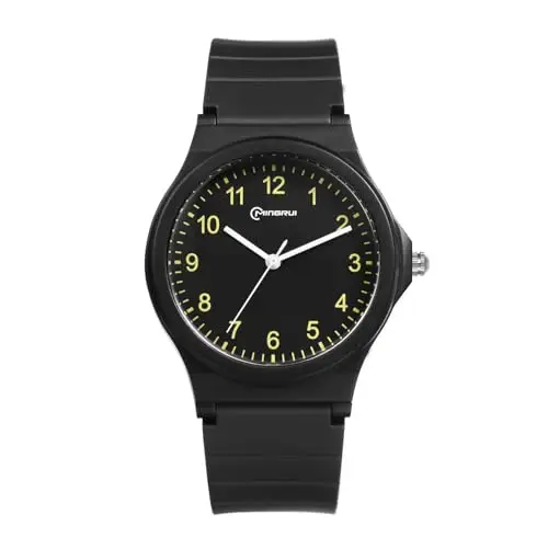 JewelryWe - Orologio da Polso in Silicone da Ragazzi Orologio Analogico al Quarzo Regalo per Donna Colore da Scelta