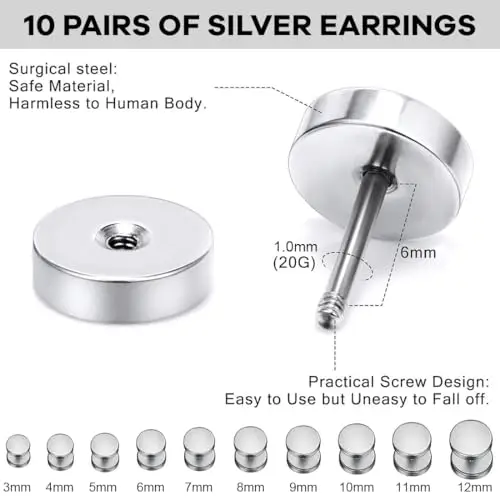 JEYORZY Orecchini Uomo Argento 3233682 miniatura 2