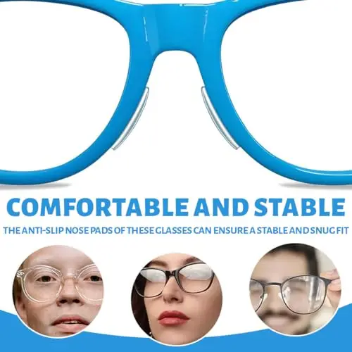 JEYORZY 20 Paia Naselli per Occhiali Antiscivolo, Naselli per Occhiali Silicone, Nasello Antiscivolo Comodi, Naselli miniatura 3