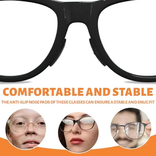 JEYORZY 20Paia Naselli per Occhiali Antiscivolo, Naselli per Occhiali Silicone, Nasello Antiscivolo Comodi, Naselli miniatura 3