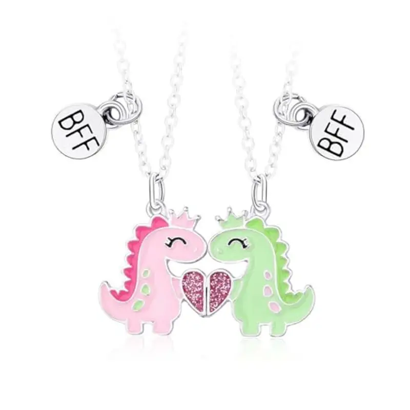 JEYORZY 2pz Collana dell'amicizia, Collana Pendente Amicizia per Regalo di Compleanno per Migliori Amici, Pendenti