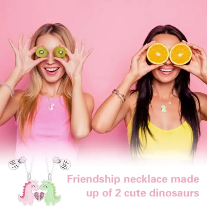 JEYORZY 2pz Collana dell'amicizia, Collana Pendente Amicizia per Regalo di Compleanno per Migliori Amici, Pendenti miniatura 3