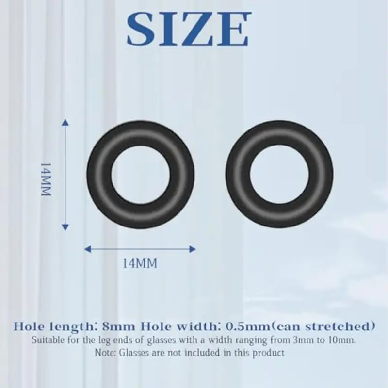 JEYORZY 30 paia di Supporti per Occhiali in Silicone Antiscivolo per Occhiali Copri Aste Gommini Antiscivolo per miniatura 2