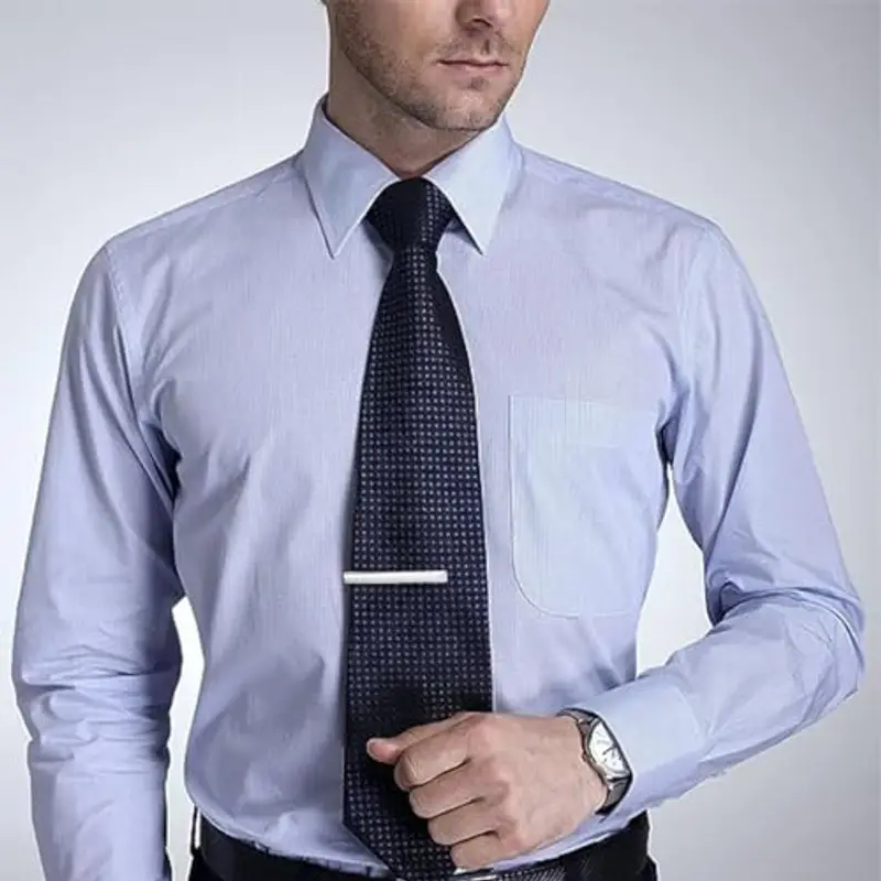 JEYORZY Fermacravatta Uomo Argento per Occasioni Speciali e Abbigliamento Quotidiano?Perfetto per San Valentino, Natale, Matrimoni e Meeting miniatura 3